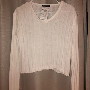 Super cute Cropped white sweater